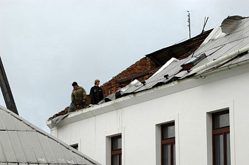 Vichřice v Kasejovicích