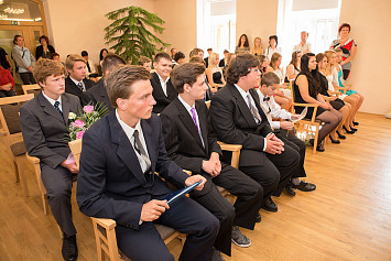 Slavnostní předání vysvědčení absolventům Základní školy Kasejovice 27.6.2014