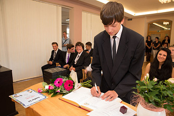 Slavnostní předání vysvědčení absolventům Základní školy Kasejovice 27.6.2014