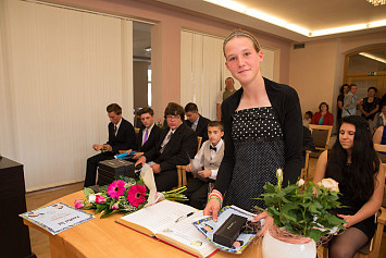 Slavnostní předání vysvědčení absolventům Základní školy Kasejovice 27.6.2014