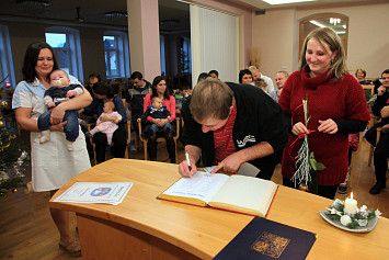 Vítání občánků v Kasejovicích - prosinec 2014