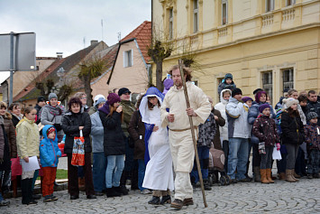 Živý betlém na kasejovickém náměstí 2014