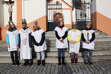 Tři králové opět po roce navštívili Kasejovice