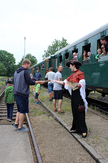 Parní vlak připomněl 120 let trvání místní lokálky